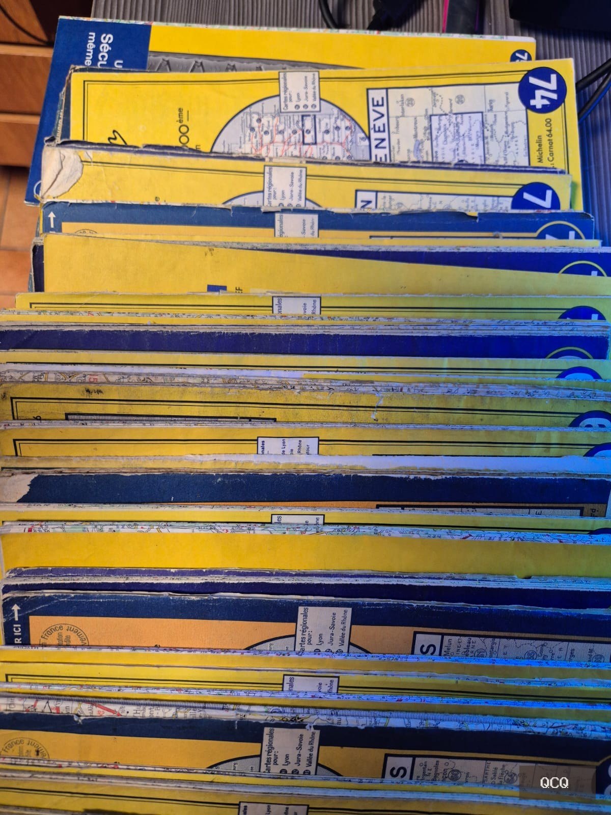 Photo 2 de Lot de cartes routières Michelin anciennes – série années 1950