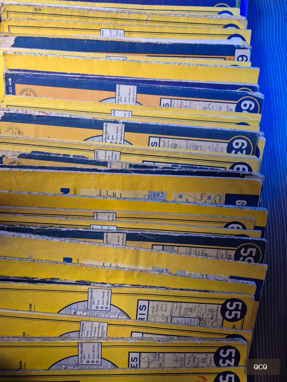Photo 3 de Lot de cartes routières Michelin anciennes – série années 1950