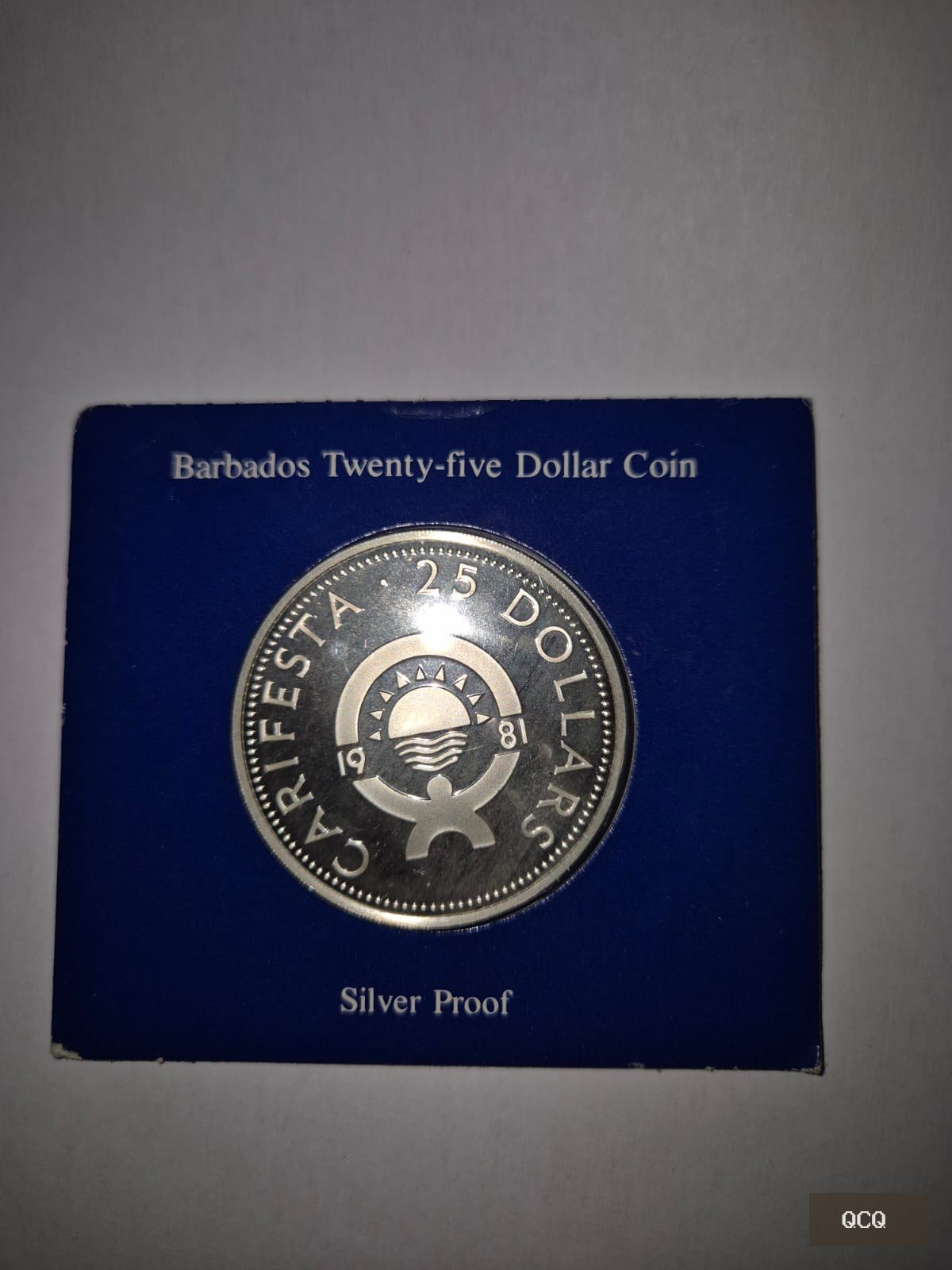 Photo 2 de Barbade 1981 – 25 Dollars CARIFESTA – Argent – Franklin Mint – Belle Épreuve