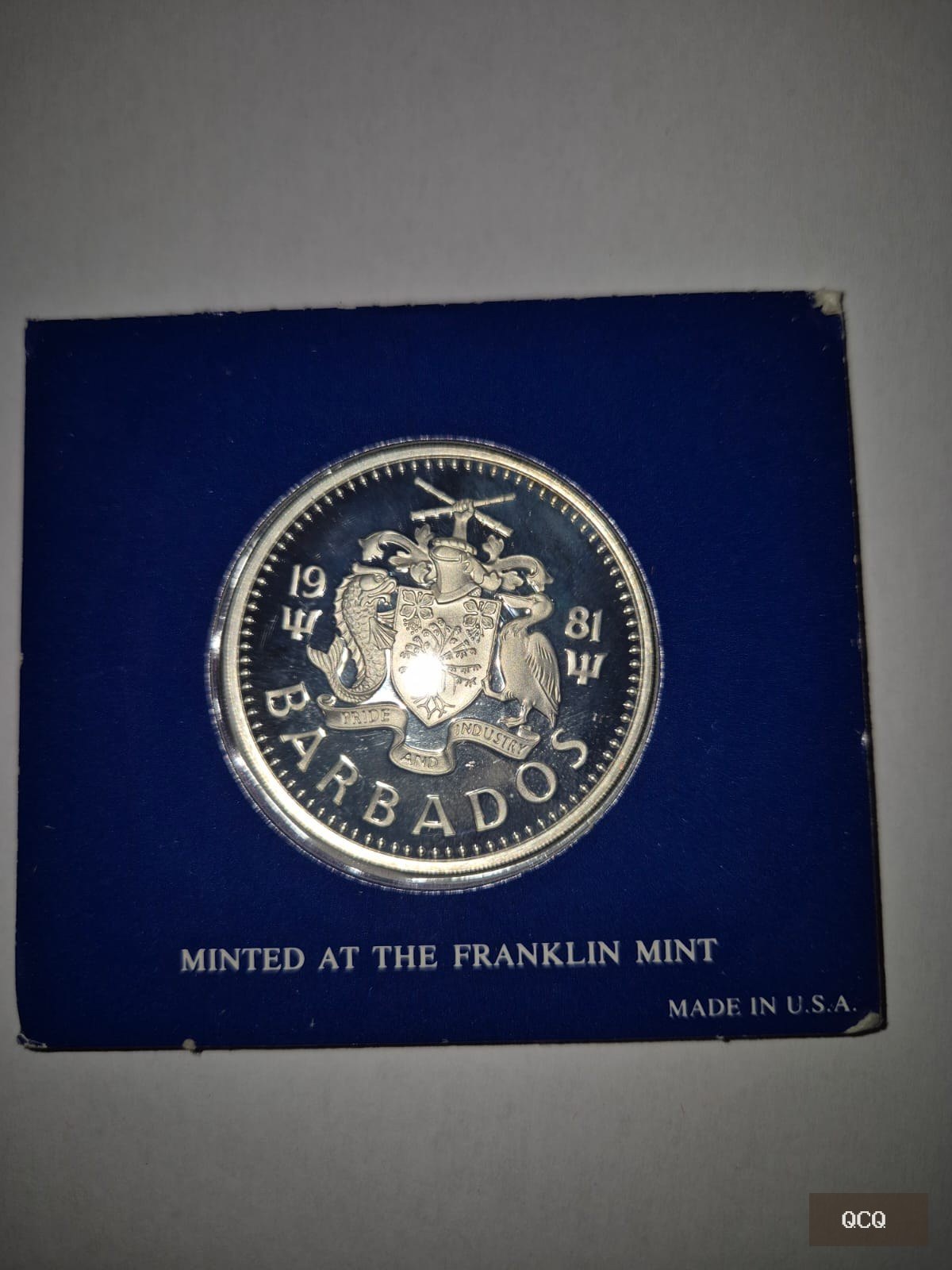 Photo 3 de Barbade 1981 – 25 Dollars CARIFESTA – Argent – Franklin Mint – Belle Épreuve