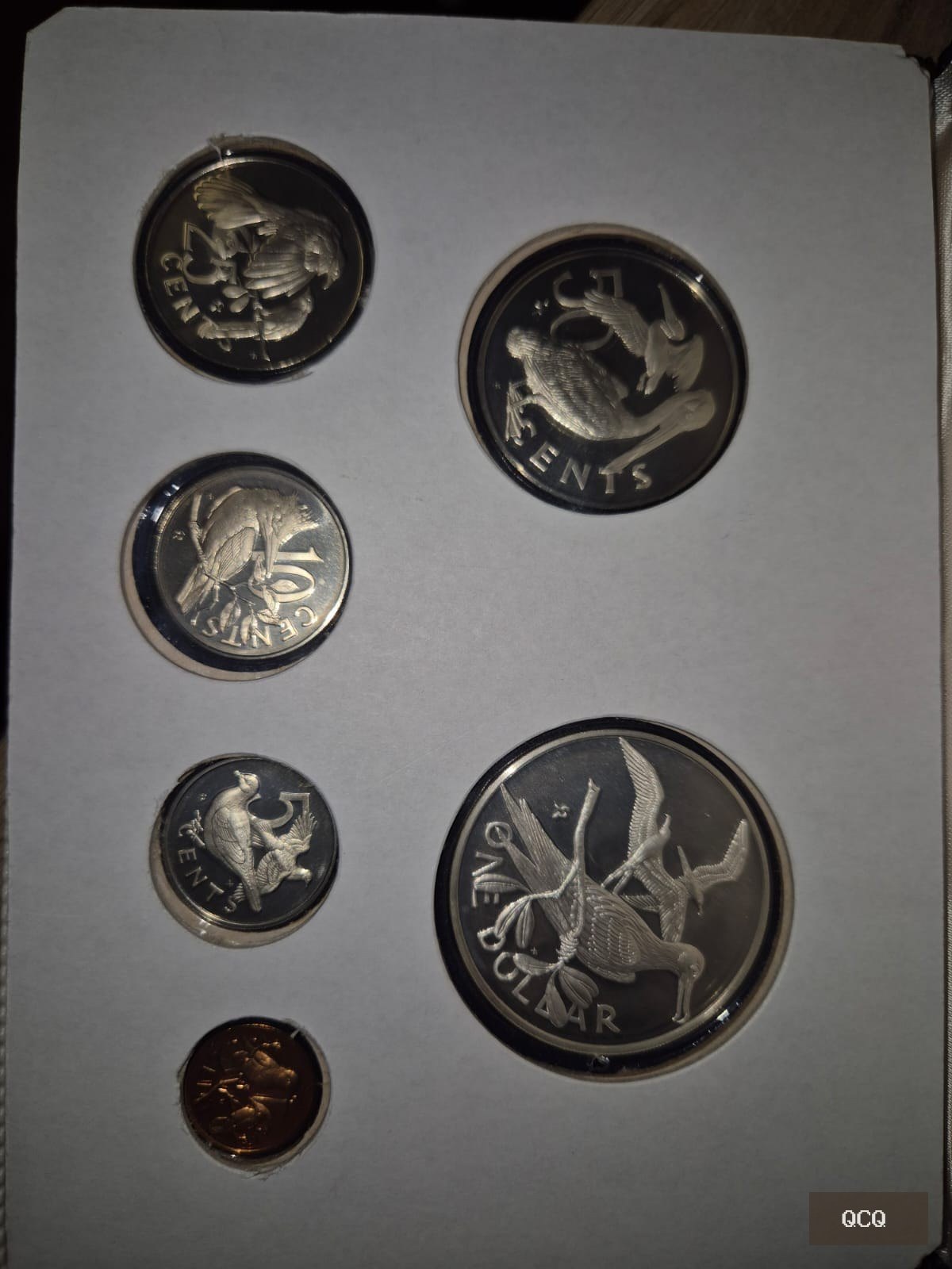 Photo 3 de Coffret Proof Îles Vierges britanniques 1974 – 6 pièces Franklin Mint – 1 dollar argent