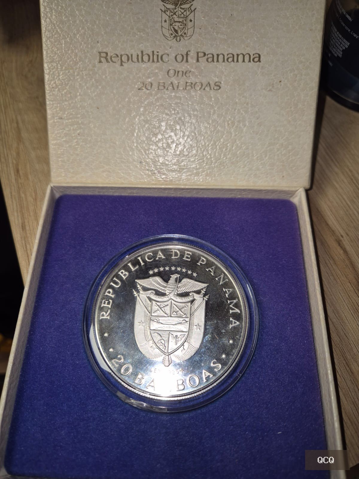 Photo 2 de 20 Balboas Panama 1975 Simón Bolívar – Argent 925‰ – Proof Franklin Mint – coffret